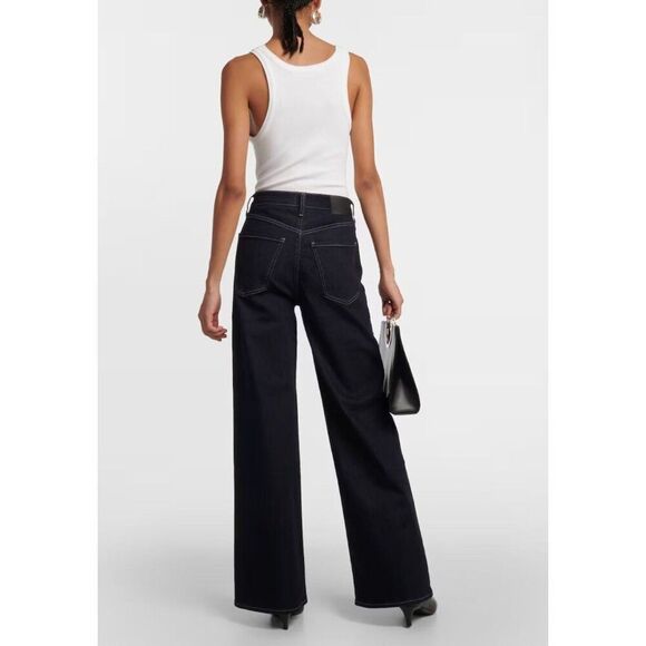 Citizens of Humanity Paloma Baggy Wide-Leg Jeans Solace Dark Indigo Size 28 - Picture 6 of 14
